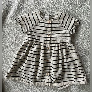 H&M Striped Button Dress